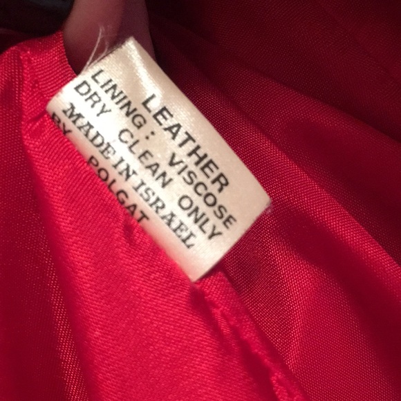 Israeli Designer Beged-Or Vintage Leather Jacket - Picture 6 of 7